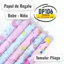 Papel De Regalo Estampado Bebes Niña