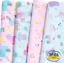 Papel De Regalo Estampado Bebes Niña
