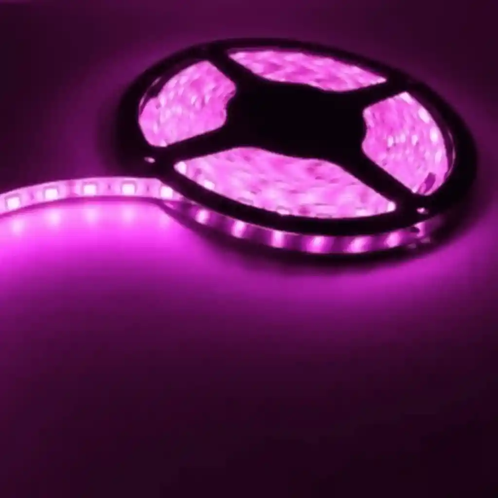 Cinta Led Siliconada 5050 14.4w/m Rosa 12v Rll 5m