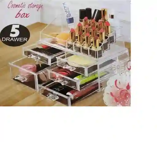 Cosmetiquero Acrilico Estante 5 Cajones Jx-205