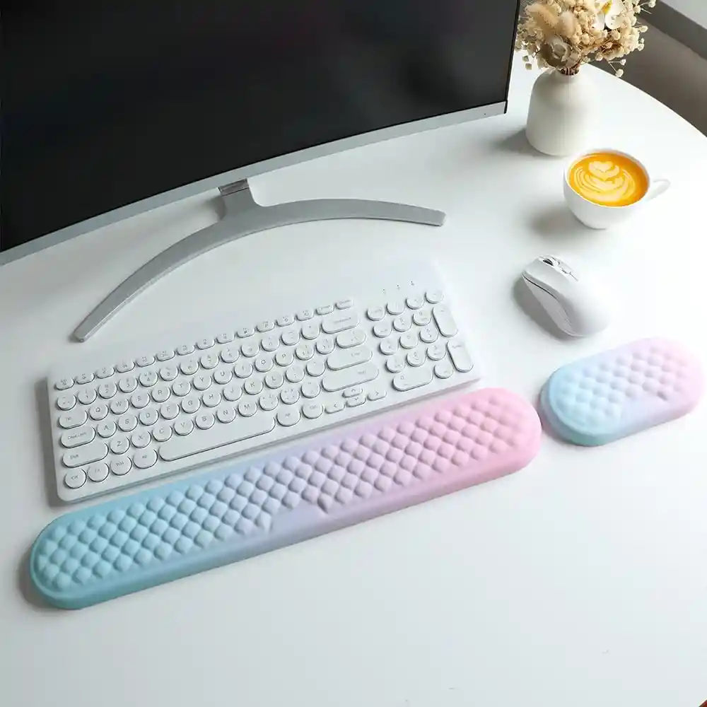Descansamuñecas Pad Mouse Pad Teclado Espuma Viscoelastica
