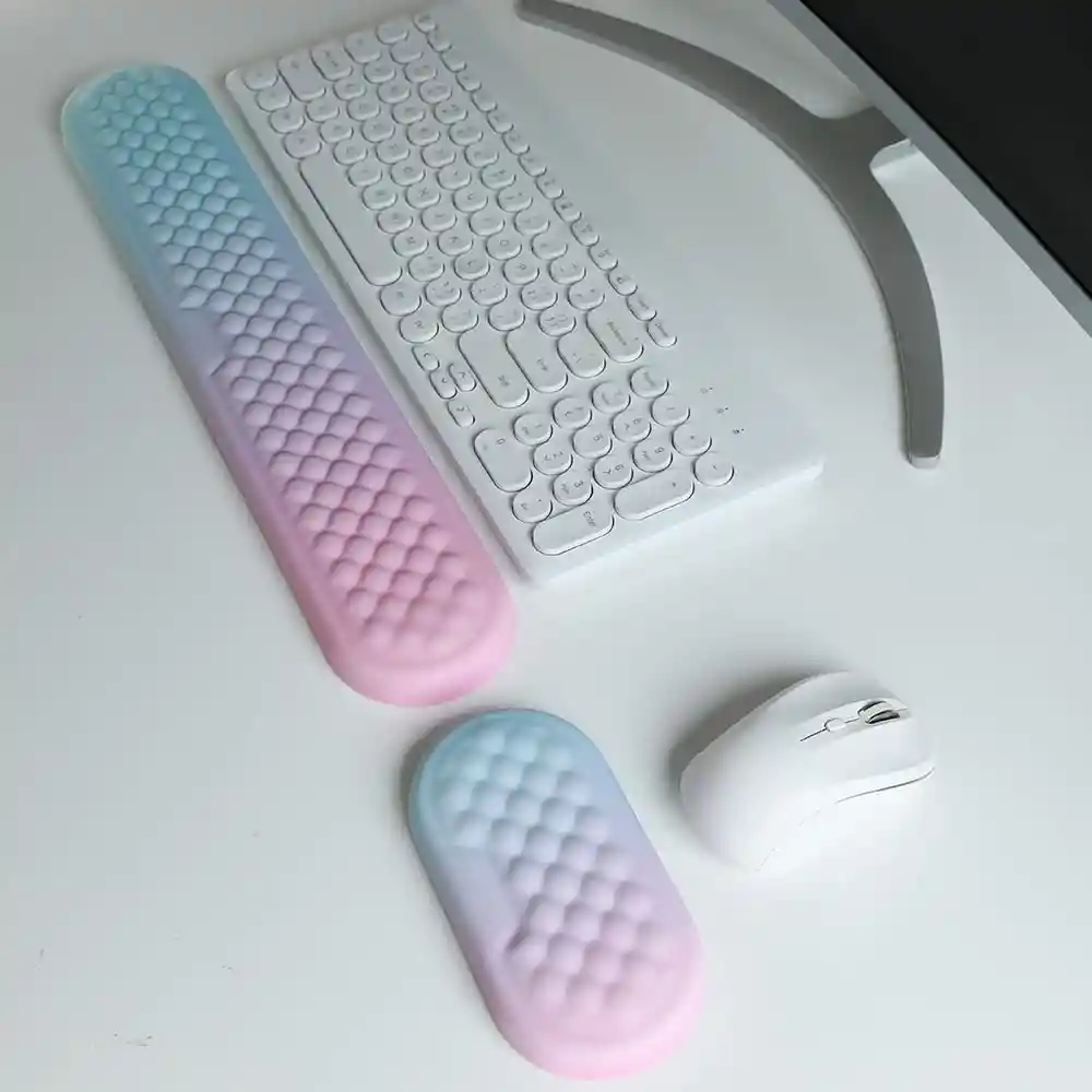 Descansamuñecas Pad Mouse Pad Teclado Espuma Viscoelastica