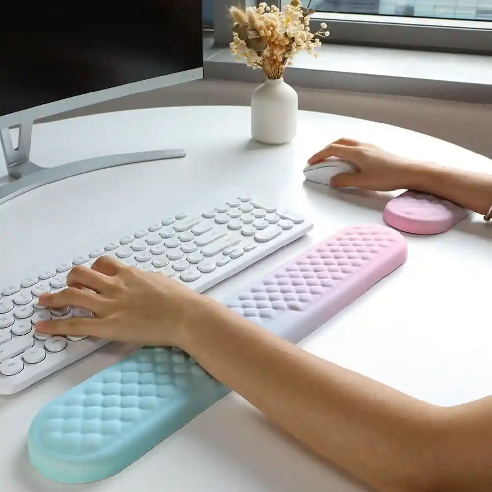 Descansamuñecas Pad Mouse Pad Teclado Espuma Viscoelastica
