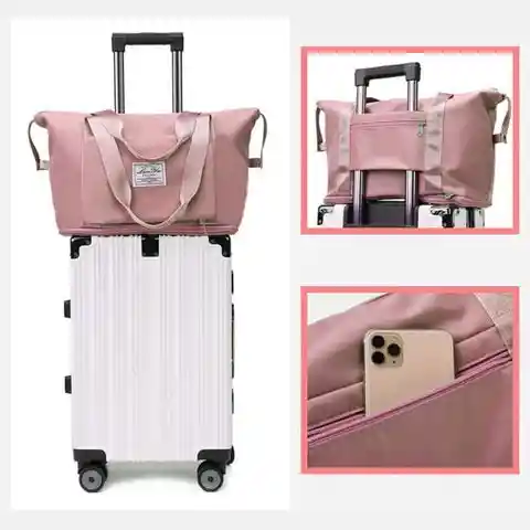 Bolso Maleta Expandible Para Dama Plegable