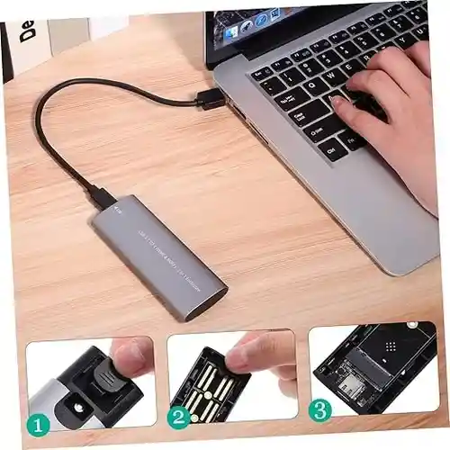 Caja Externa M.2 Ngff Y Nvme 2 En 1 Pc Y Celular