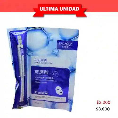 Mascarilla +serum Acido Hialuronico