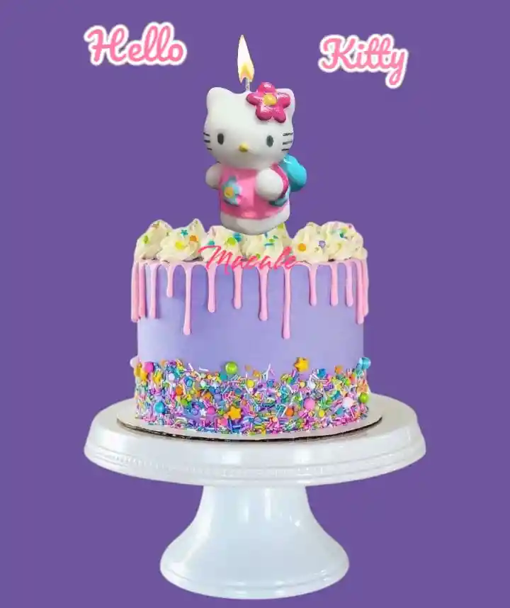Vela De Cumpleaños Hello Kitty