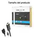 Hdmi A Dp,convertidor Con Fuente De Alimentación Hd 4k60hz
