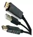 Hd To Dp Cable Hdmi A Displayport 1.5m Negro 4k
