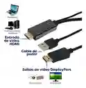 Hd To Dp Cable Hdmi A Displayport 1.5m Negro 4k