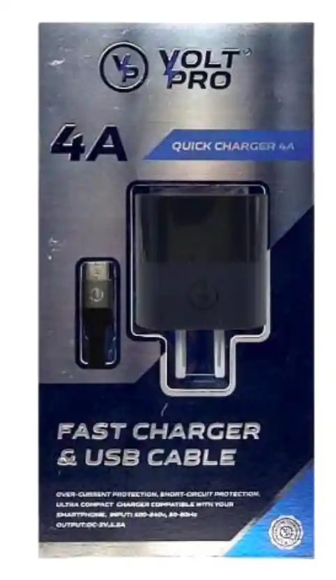 Cargador Carga Rapida 4a Tipo C A V8