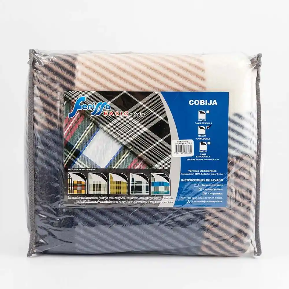 Cobija Dani Fenissa Doble Beige 100% Microfibra
