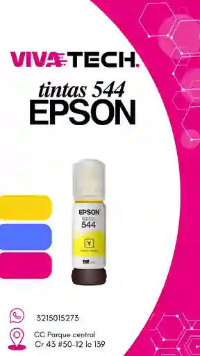 Tinta 544 Epson Original Amarilla