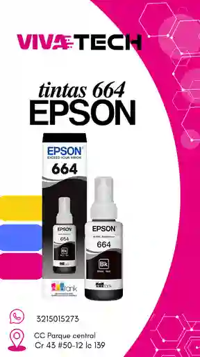 Tinta 644 Epson Negra Original