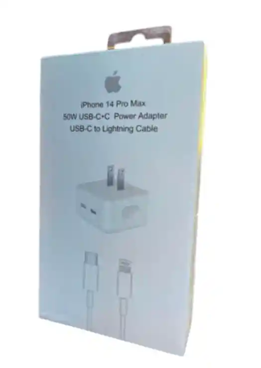 Cargador 50w Usb-c+c A Lightning