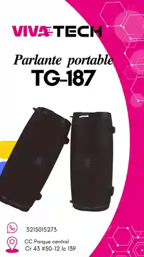 Parlante Tg-187 Negro