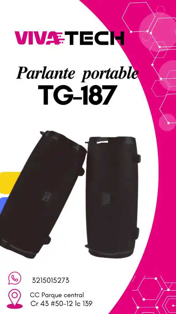 Parlante Tg-187 Negro