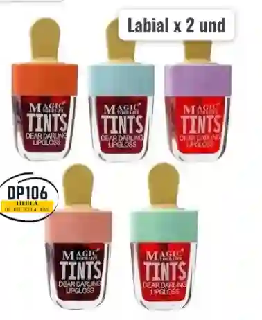 Tinta Labial Brillo Rubor Labio X 2 Und