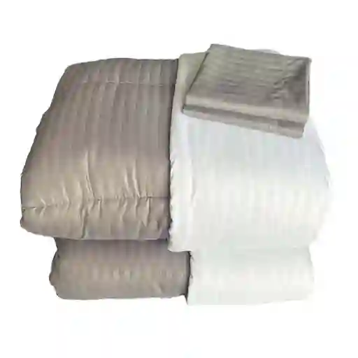 Cubrecama Fenissa King Gris 100% Microfibra