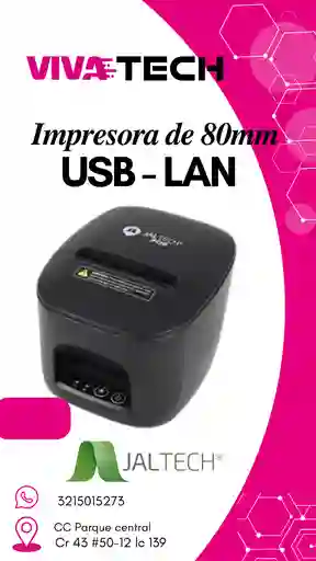 Impresora 80mm 80ul Usb/lan