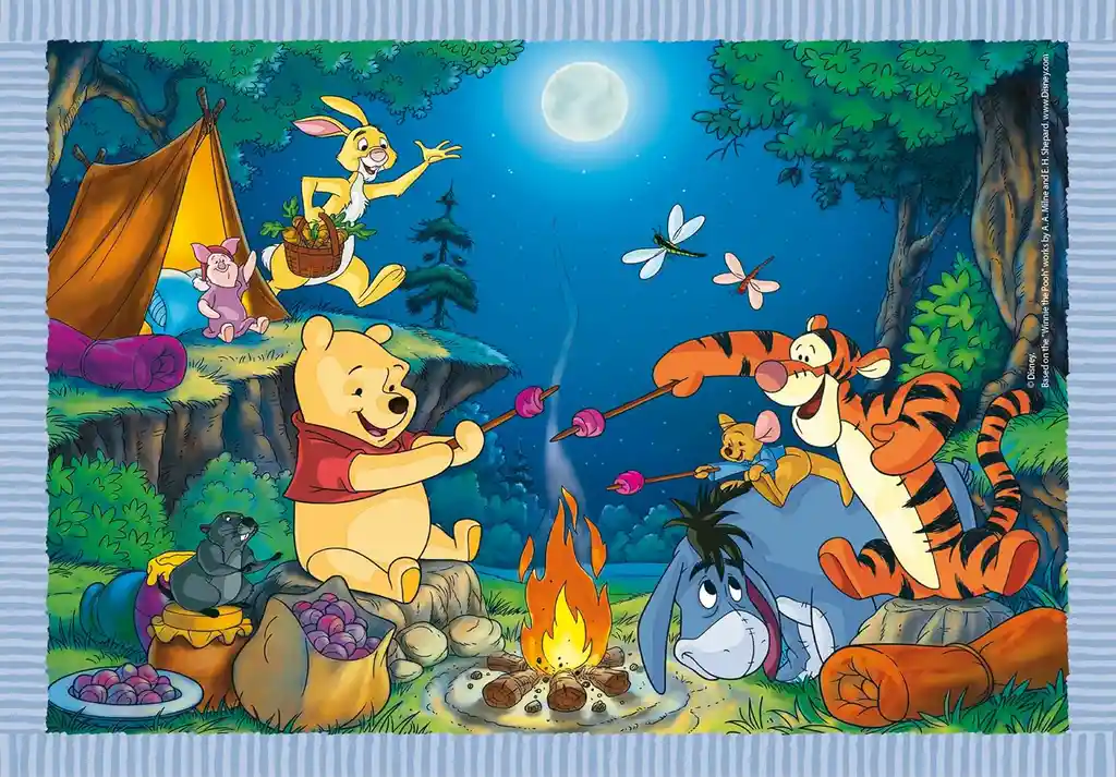 Rompecabezas 4 En 1 Winnie Pooh Para Niños