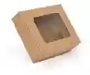 Caja Regalo Kraft Con Ventana 22x24.5x7 Cms