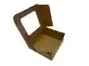 Caja Regalo Kraft Con Ventana 22x24.5x7 Cms