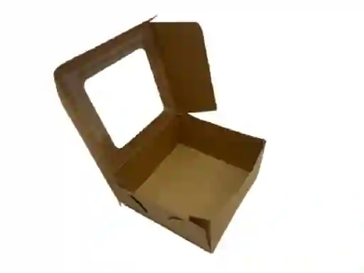 Caja Regalo Kraft Con Ventana 22x24.5x7 Cms