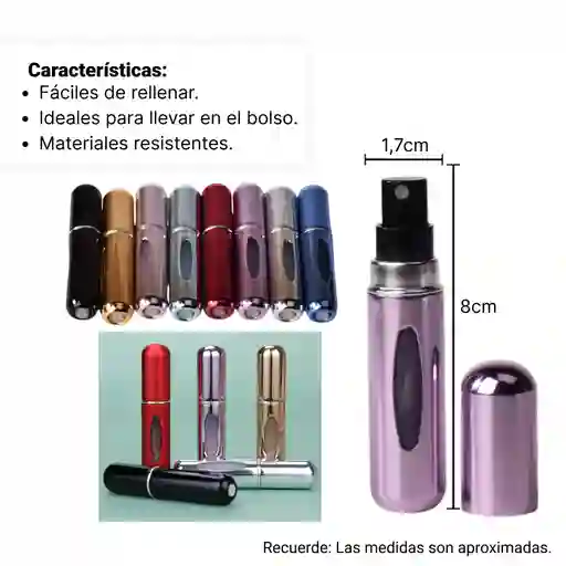 Atomizador Perfumero Recargable Pequeño