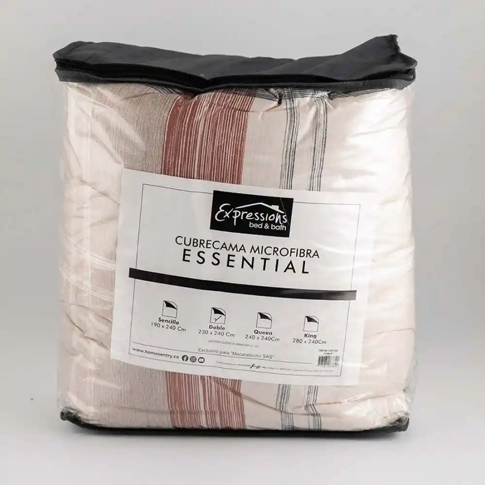 Cubrecama Expressions Cuadros Doble 230x240cm Microfibra