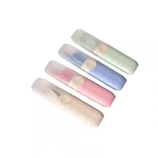 Set Cubiertos Portatiles Plastico Varios Colores Dim:20x4x2