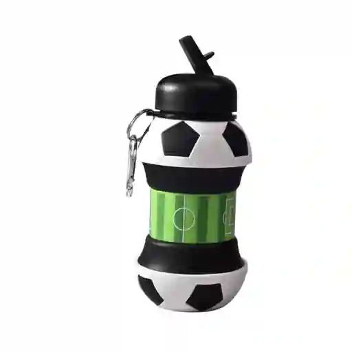 Botella De Agua Plegable 550ml Silicona Hombre Forma De Balo