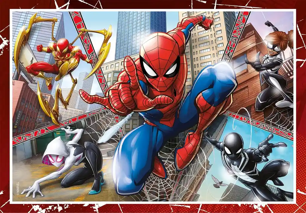 Rompecabezas 4 En 1 Spider-man Multiverso Para Niños