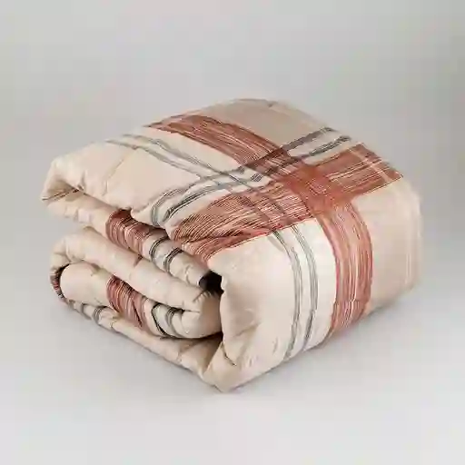 Cubrecama Expressions Cuadros Queen 240x240cm Microfibra