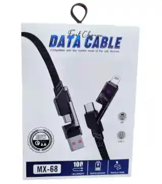 Cable 3 En 1 Usb (tipo C / Micro Usb / Lightning)