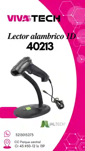 Lector Codigo De Barras Alambrico 40213 1d