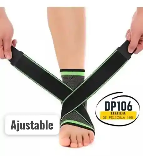 Soporte De Tobillo / Tobillera Con Cinturon De Compresion