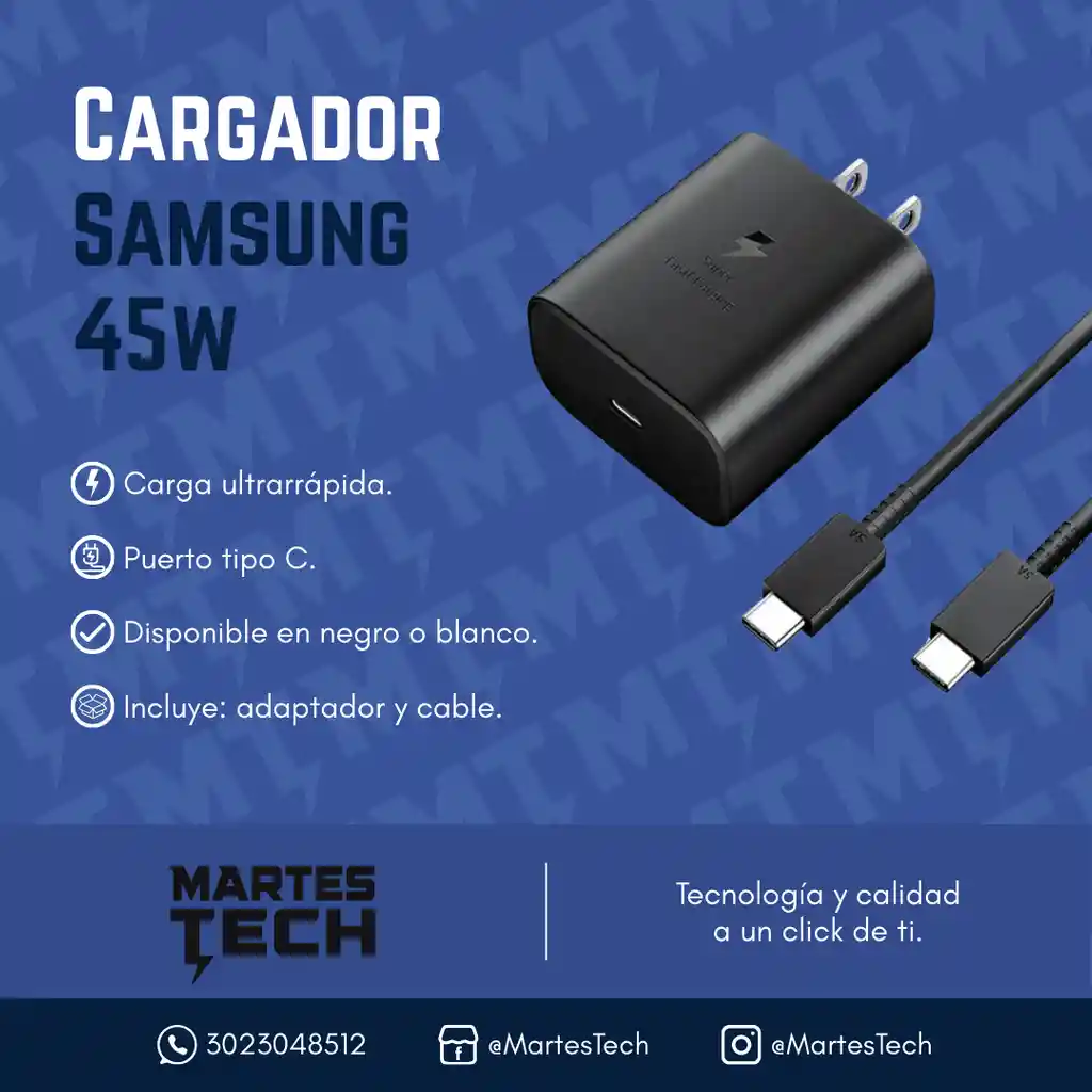 Cargador 45w Para Samsung