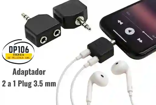 Adaptador 2 A 1 Plug 3.5 Mm