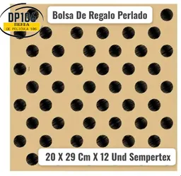 Bolsa De Regalo Perlado 20 X 29 Cm X 12 Und Sempertex