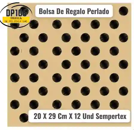 Bolsa De Regalo Perlado 20 X 29 Cm X 12 Und Sempertex