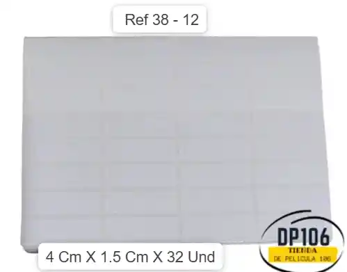 Rotulo Adhesivo 4 X 1.5 Cm X 32 Und Ref 38 - 12