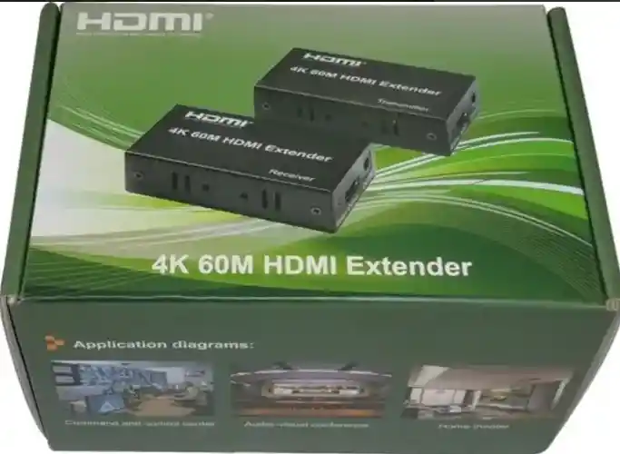 Extensor Hdmi Hasta 4k 60 Metros, Por Lan Cat 6