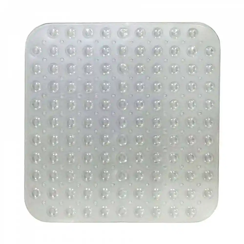 Tapete Expressions Antideslizante 3d Cu 53x53cm Transparente Pvc