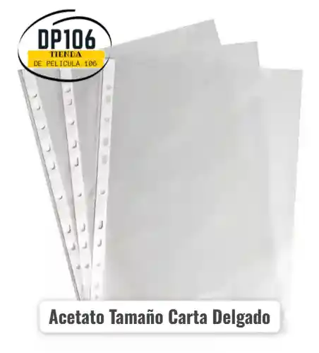 Acetato Tamaño Carta Delgado De Sobre/bolsillo X 1 Und