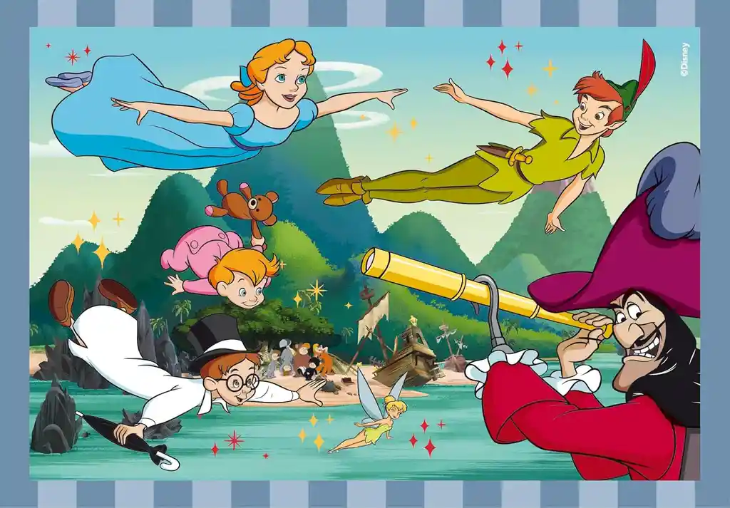 Rompecabezas 4 En 1 Clásicos De Disney Para Niños