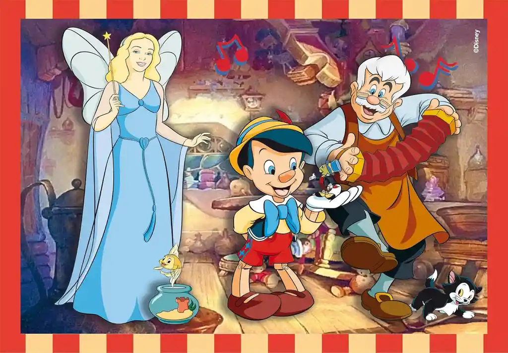 Rompecabezas 4 En 1 Clásicos De Disney Para Niños