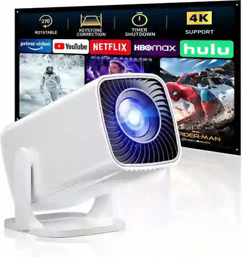 Mini Proyector Portátil 1080p Full Hd 4k Rotación 270°