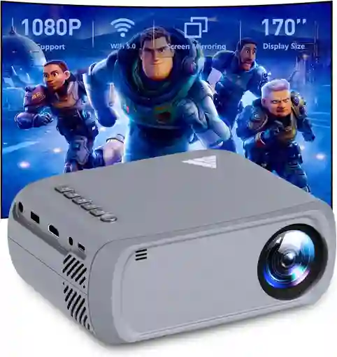 Mini Proyector Portátil 1080p - Con Bluetooth, Hdmi/usb Ideal Para Cine En Casa Y Exterior