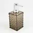 Dispensador Jabon Expressions 6x17x6cm Cafe Polietileno